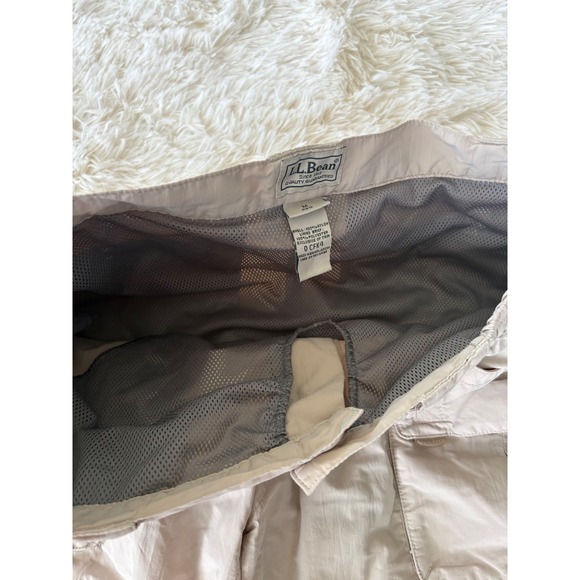 LL Bean Nylon Cargo Pants Medium Hiking Outdoor Casual Utility Lightweight - Picture 4 of 8